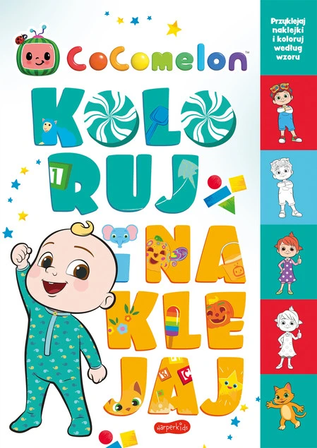Cocomelon. Koloruj i naklejaj Izabela Karpiszuk