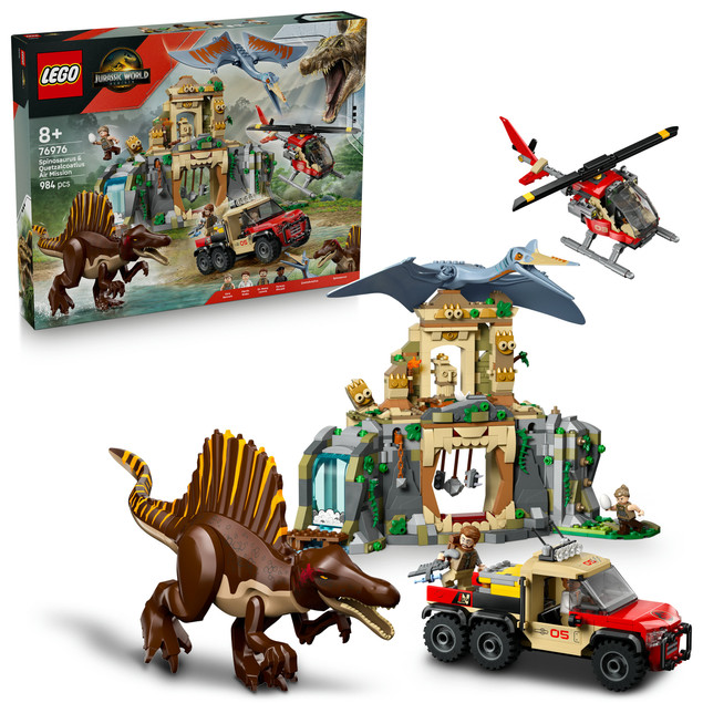 LEGO Jurassic World 76976 Spinozaur i Quetzalcoatl: Epicka Lotnicza Misja