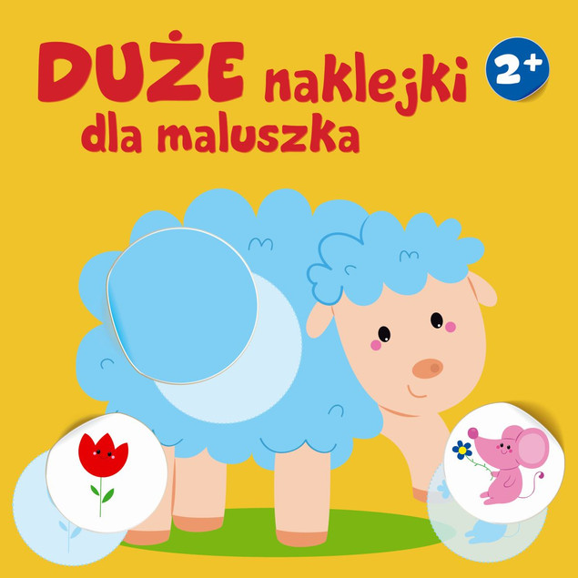 Duże naklejki dla maluszka 3+ - Krówka