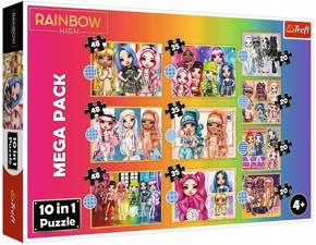 Puzzle 10w1 Kolekcja modnych laleczek MGA Rainbow High 96000 Trefl