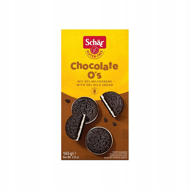 Chocolate O's ciastka, markizy 165g Schar