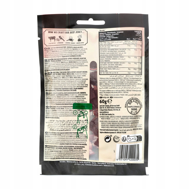 Suszona wołowina Jack Link's Beef Jerky Original 60 g