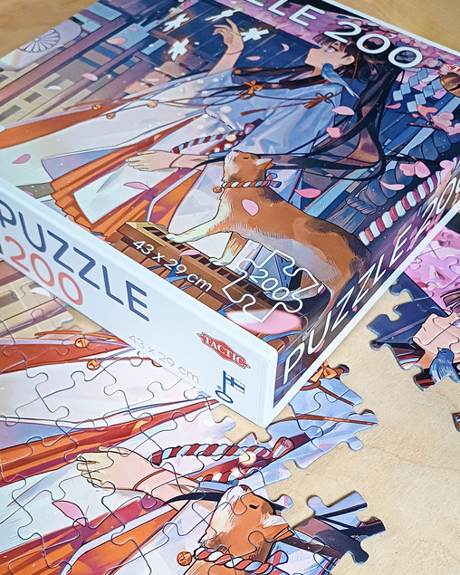 Puzzle Tactic 200 elementów Manga Anime Girl