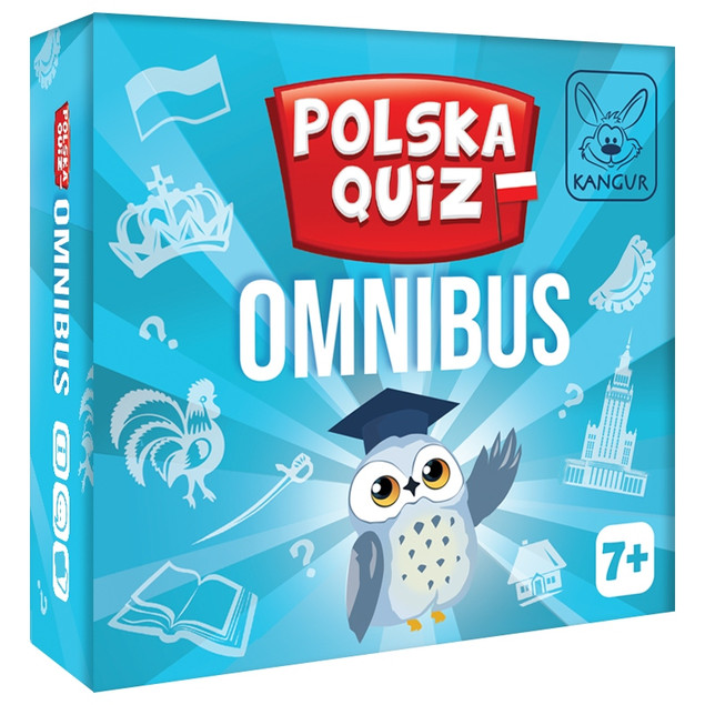 Gra Planszowa Polska Quiz Omnibus Kangur Edukacyjna dla Dzieci 7+