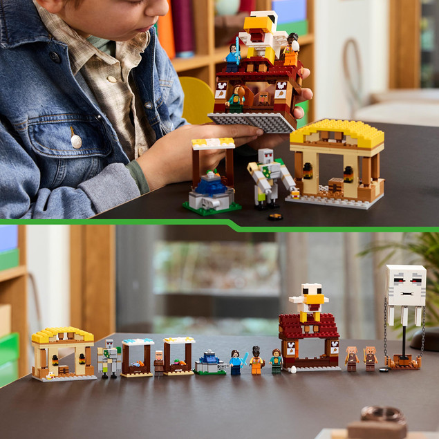 LEGO Minecraft Atak Balonowego Ghasta na Wioskę 21273