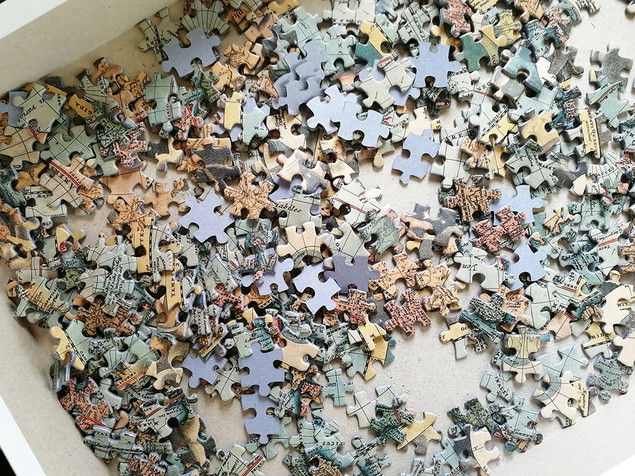 Tactic Puzzle 500 Stara Mapa Świata Fińskie 47x31cm dla 8+