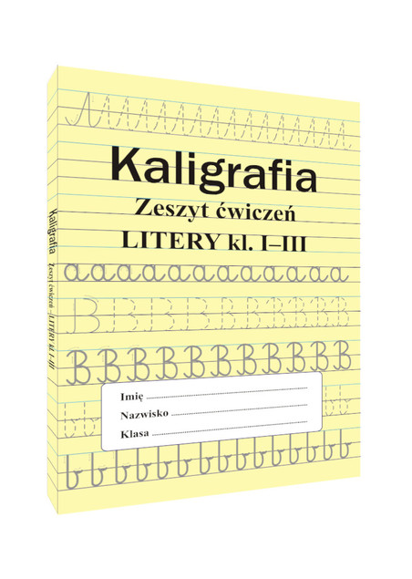 Pakiet 4w1 Kaligrafia dla dzieci klasa 1-3 Ćwiczymy pisanie Zeszyt Ćwiczeń
