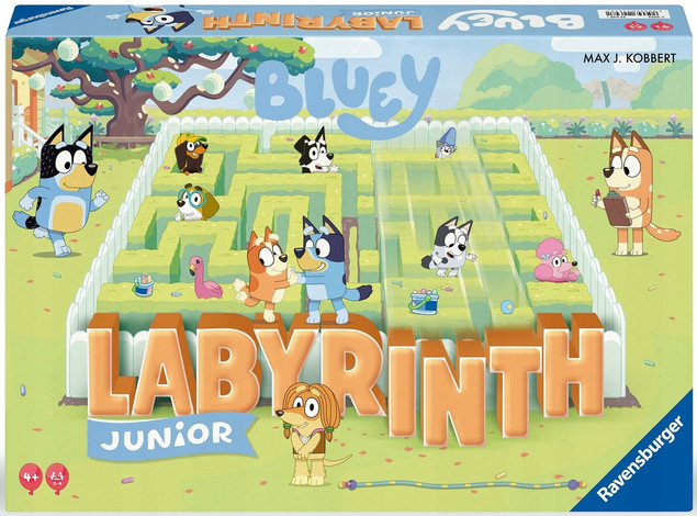 Gra planszowa Ravensburger Labyrinth Junior Bluey