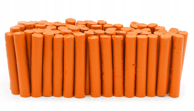 Plastelina Szkolna 1kg POMARAŃCZOWA w Laseczkach Luzem MONA