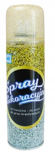 Spray Dekoracyjny Brokatowy ZŁOTY ZÓŁTY Brokat 85g Schemat 1585/9646