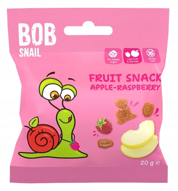 BOB SNAIL Żelki Owocowe MIX SMAKÓW Bez Dodatku Cukru 140g