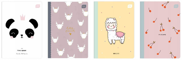 Zeszyt Szkolny A5 16k Kolorowa Trzylinia DZIEWCZĘCY Cute Interdruk