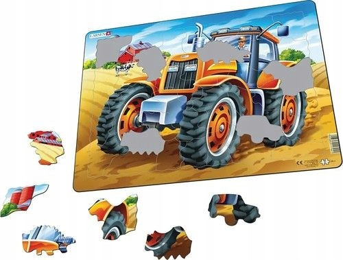 Puzzle Ramkowe Traktor Larsen M 37 el. dla Dzieci 3+