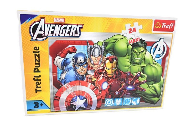 Puzzle Maxi 24 elementy Disney Marvel Avengers Trefl 14378