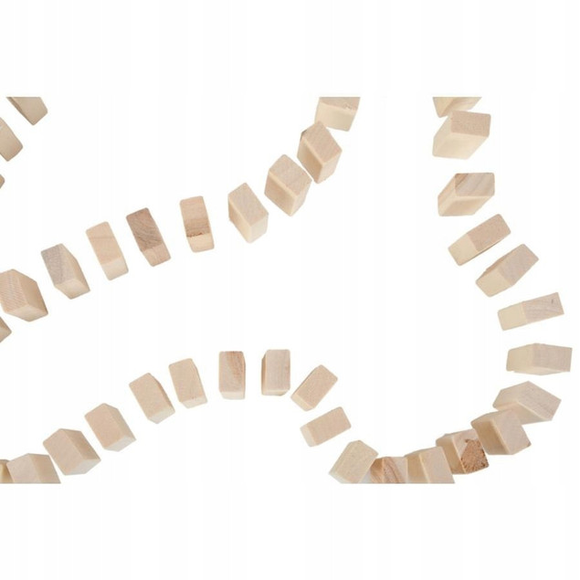 WIEŻA DREWNIANA Gra Zręcznościowa Klocki 3+ Mega Creative