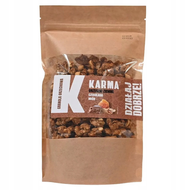 GRANOLA ORZECHOWA Karma - orzeszki ziemne, czekolada, miód 250g