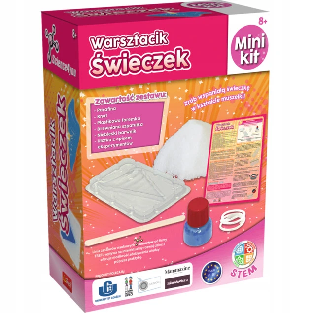 Zestaw Trefl Warsztacik Świeczek Science4you elementy