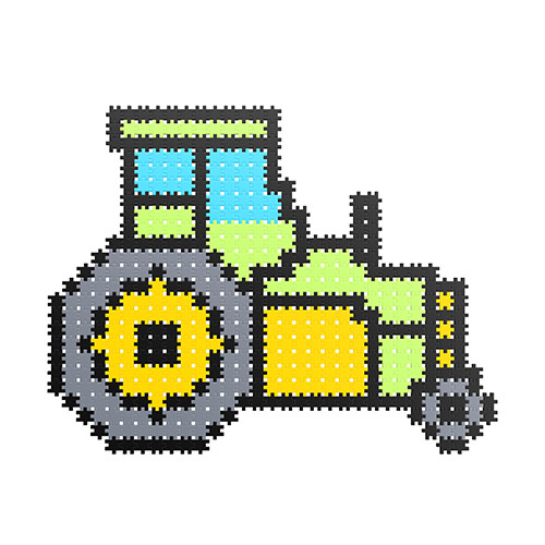 KLOCKI MELI Minis FARMER Thematic 2w1 Wafle Konstrukcyjne 500 El. TRAKTOR