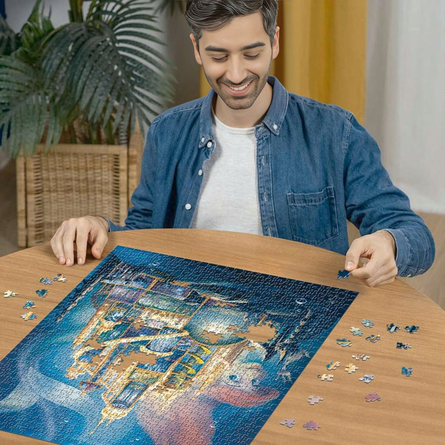 Puzzle 1000 Ravensburger Disney Arielka Zamek