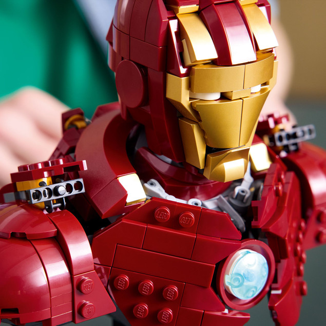 LEGO 76327 Marvel Popiersie Iron Man MK4 Model Kolekcjonerski