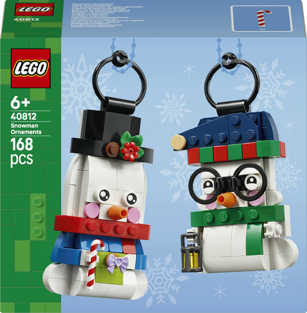 LEGO 40812 Dekoracyjne Bałwanki – Świąteczne Ozdoby Choinkowe