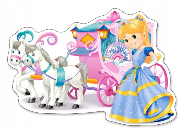 Puzzle 12 Maxi Princess Carriage Castorland 