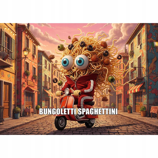 Puzzle Trefl 200 el. BrainRots, Bungoletti Spaghettini