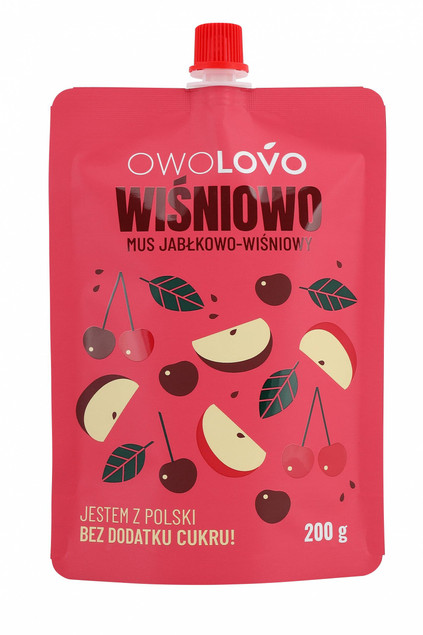 Mus owocowy Wiśniowo-Jabłkowy OwoLomo