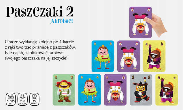Paszczaki 2 Akrobaci – gra karciana Nasza Księgarnia