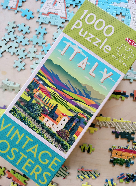 Puzzle Tactic Vintage Włochy Italia 1000 elementów 67x48 cm