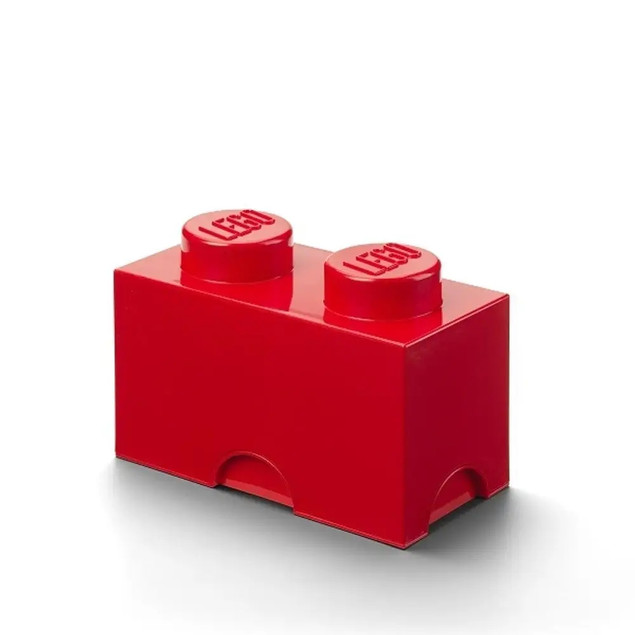 Pojemnik LEGO Storage Brick 2 Czerwony na Klocki i Zabawki