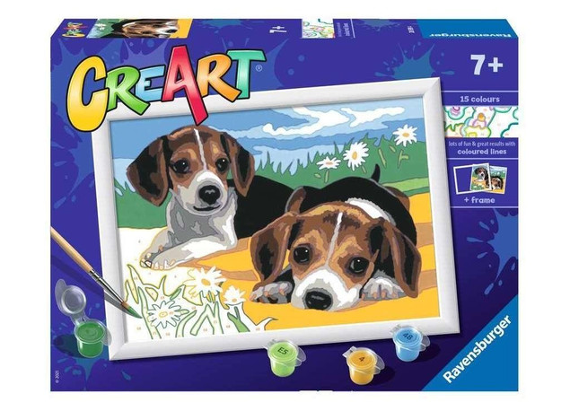 Ravensburger CreArt Malowanka Szczeniaczki Jack Russel 289394
