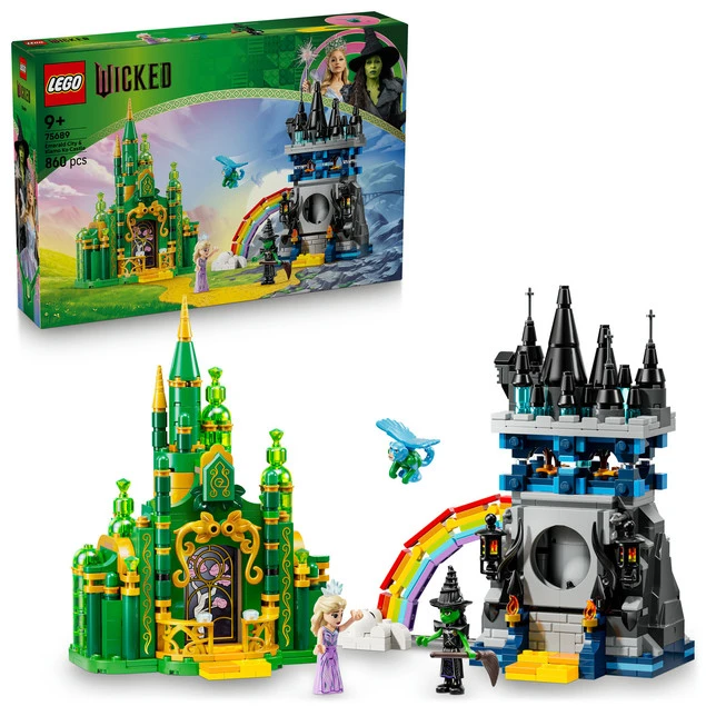 Klocki LEGO Wicked 75689 Emerald City i Kiamo Ko Castle Zamek 860 elementów_1