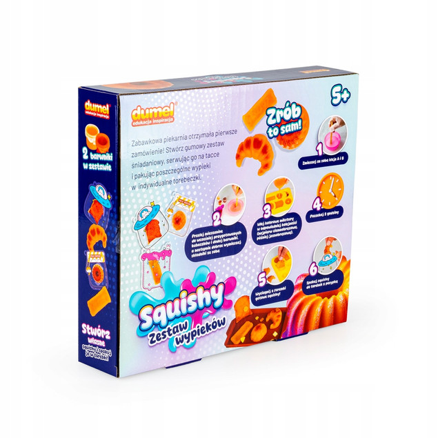 Dumel SQUISHY zestaw wypieków PIEKARNIA Masa sensoryczna dla dzieci 5+