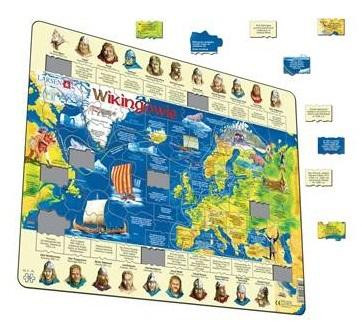 Larsen Wikingowie Maxi PL Puzzle Edukacyjne Historia i Geografia