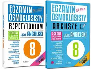 Zestaw | 2x Egzamin Ósmoklasisty Komplet J. ANGIELSKI Greg