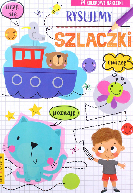 Rysujemy Szlaczki + Naklejki BooksAndFun