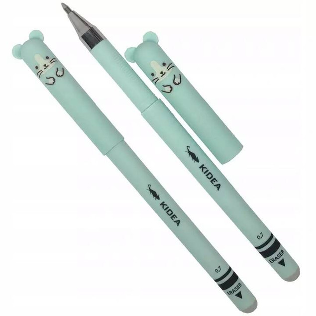 40x Długopisy Zmazywalne Ścieralne Z Gumką MISIE Kolorowe Kidea