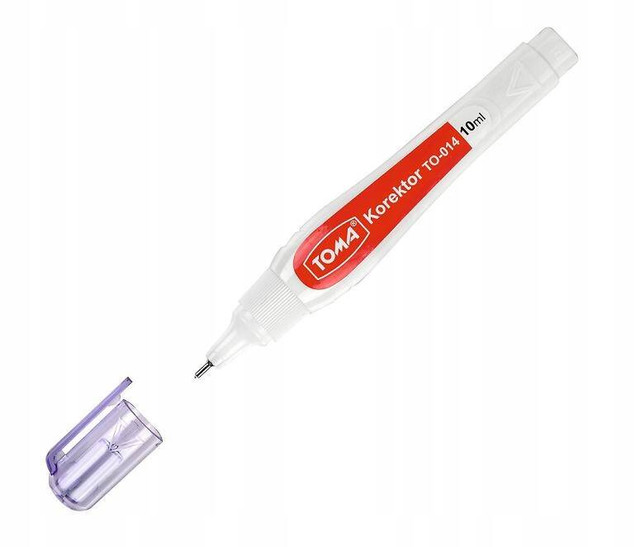 Korektor w pisaku Toma 10 ml – metalowa końcówka | Toma