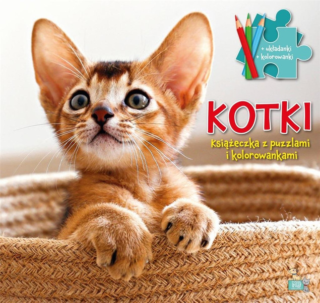 Książeczki z puzzlami i kolorowankami Kotki Praca zbiorowa