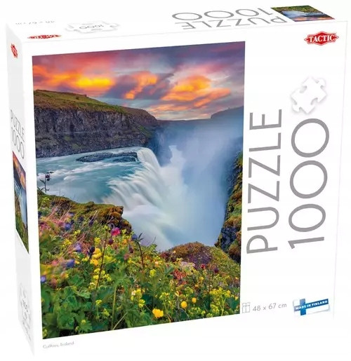 Puzzle 1000 elementów Gullfoss, Islandia – Krajobraz Wodospadu