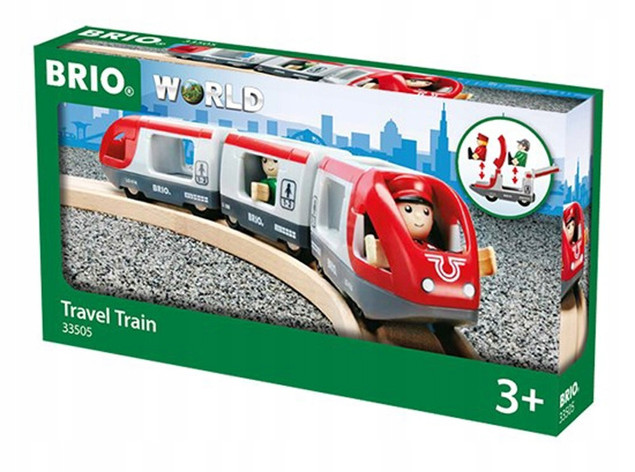 Brio Czerwony Pociąg Pasażerski z Figurkami dla Dzieci 3+
