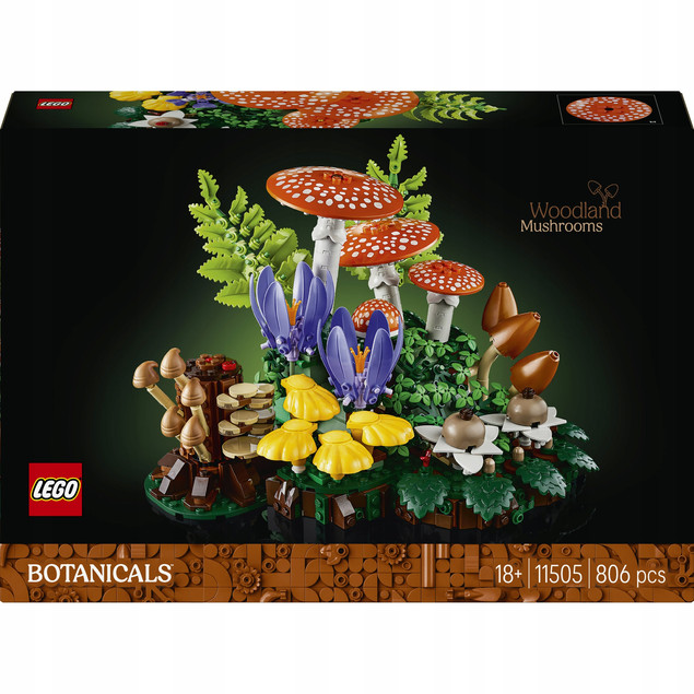 LEGO Botanicals 11505 Grzyby Leśne Zestaw dla Dorosłych | Model Kolekcjonerski