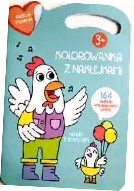 Kolorowanka Na wsi z kogutem