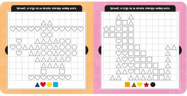 Koloruj i Odkrywaj Obrazkowe KODOWANKI Kolorowanki 4+ Aksjomat 3825