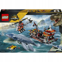 LEGO Jurassic World 77983 Atak Mosazaura na Łódź – Zestaw Dinozaur Akcja