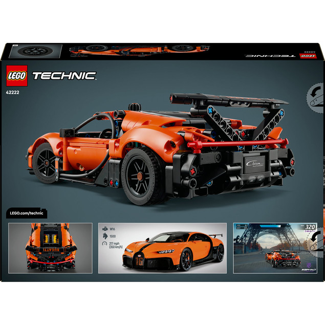 LEGO Technic 42222 Bugatti Chiron Pur Sport – Hipersamochód do Zbudowania