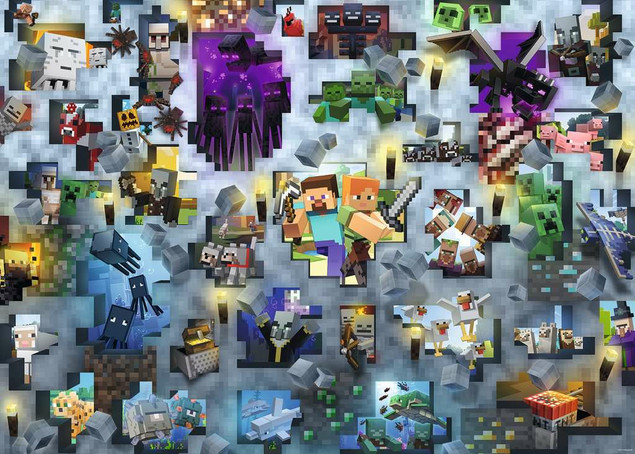 Puzzle Ravensburger 1000 elementów Minecraft Challenge