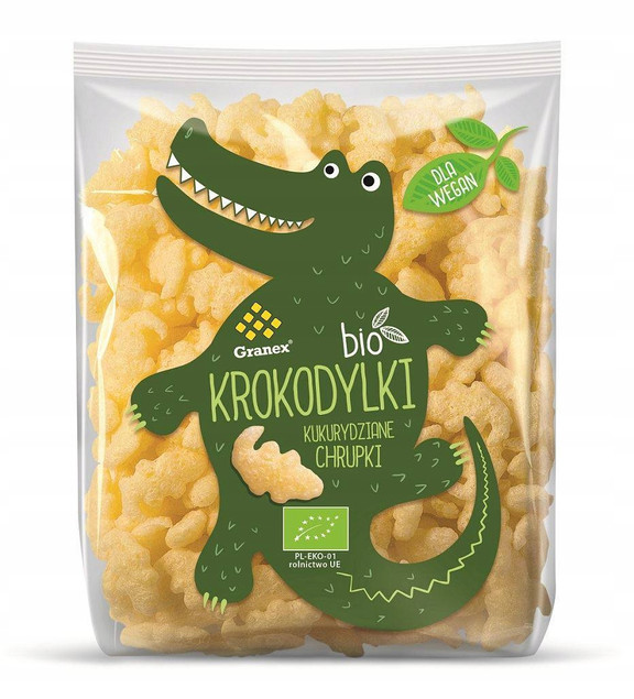 Chrupki Kukurydziane Krokodylki BIO 80g GRANEX x6
