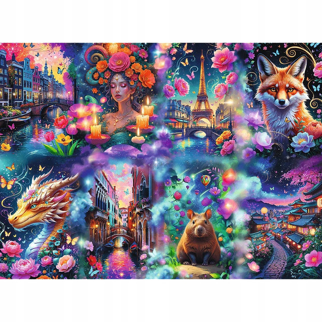 Puzzle Trefl 8000 el. Colorful World Premium Plus Quality